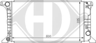 Diederichs DCM2025 - Радіатор, охолодження двигуна autozip.com.ua