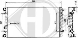 Diederichs DCM2072 - Радіатор, охолодження двигуна autozip.com.ua