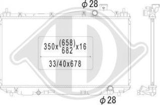 Diederichs DCM2159 - Радіатор, охолодження двигуна autozip.com.ua