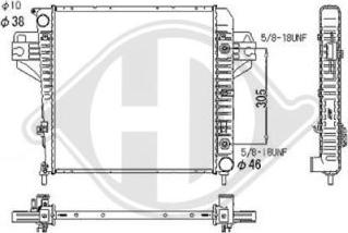 Diederichs DCM2117 - Радіатор, охолодження двигуна autozip.com.ua