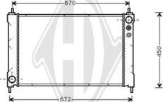 Diederichs DCM2133 - Радіатор, охолодження двигуна autozip.com.ua