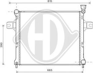 Diederichs DCM2124 - Радіатор, охолодження двигуна autozip.com.ua