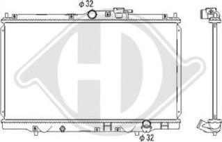 Diederichs DCM2176 - Радіатор, охолодження двигуна autozip.com.ua