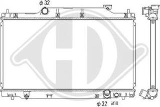 Diederichs DCM2170 - Радіатор, охолодження двигуна autozip.com.ua