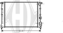 Diederichs DCM2849 - Радіатор, охолодження двигуна autozip.com.ua