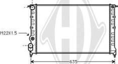 Diederichs DCM2869 - Радіатор, охолодження двигуна autozip.com.ua