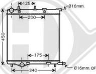 Diederichs DCM2804 - Радіатор, охолодження двигуна autozip.com.ua