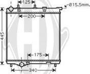 Diederichs DCM2803 - Радіатор, охолодження двигуна autozip.com.ua