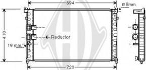 Diederichs DCM2819 - Радіатор, охолодження двигуна autozip.com.ua