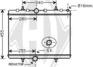 Diederichs DCM2816 - Радіатор, охолодження двигуна autozip.com.ua