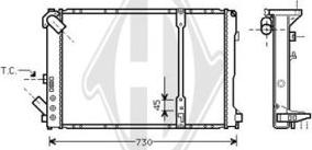 Diederichs DCM2886 - Радіатор, охолодження двигуна autozip.com.ua