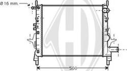 Diederichs DCM2888 - Радіатор, охолодження двигуна autozip.com.ua