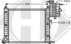 Diederichs DCM2368 - Радіатор, охолодження двигуна autozip.com.ua