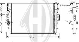Diederichs DCM2301 - Радіатор, охолодження двигуна autozip.com.ua
