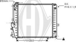 Diederichs DCM2328 - Радіатор, охолодження двигуна autozip.com.ua