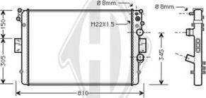 Diederichs DCM2294 - Радіатор, охолодження двигуна autozip.com.ua