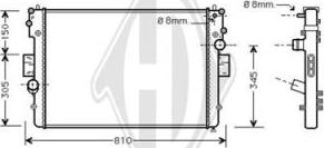 Diederichs DCM2298 - Радіатор, охолодження двигуна autozip.com.ua