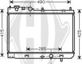 Diederichs DCM2268 - Радіатор, охолодження двигуна autozip.com.ua