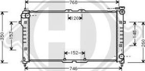 Diederichs DCM2213 - Радіатор, охолодження двигуна autozip.com.ua