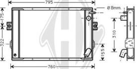 Diederichs DCM2287 - Радіатор, охолодження двигуна autozip.com.ua