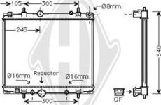 Diederichs DCM2799 - Радіатор, охолодження двигуна autozip.com.ua