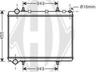 Diederichs DCM2790 - Радіатор, охолодження двигуна autozip.com.ua