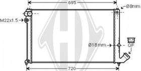 Diederichs DCM2760 - Радіатор, охолодження двигуна autozip.com.ua