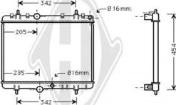 Diederichs DCM2784 - Радіатор, охолодження двигуна autozip.com.ua