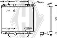 Diederichs DCM2782 - Радіатор, охолодження двигуна autozip.com.ua