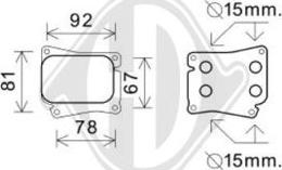 Diederichs DCO1047 - Масляний радіатор, рухове масло autozip.com.ua