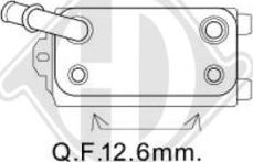 Diederichs DCO1081 - Масляний радіатор, рухове масло autozip.com.ua