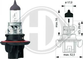 Diederichs LID10023 - Лампа розжарювання, протитуманні фари autozip.com.ua