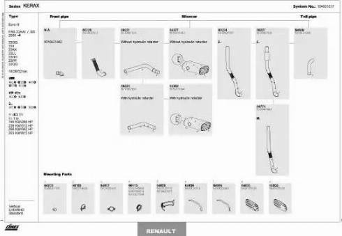 Dinex 164001017 - Система випуску ОГ autozip.com.ua