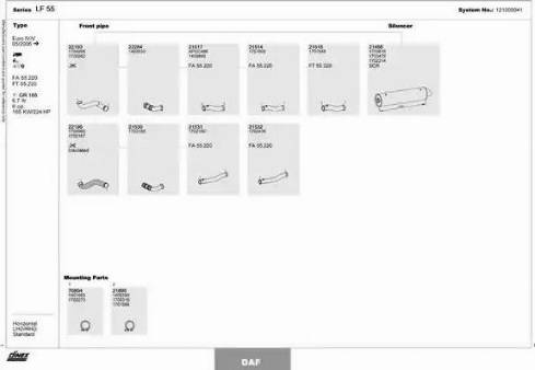 Dinex 121000041 - Система випуску ОГ autozip.com.ua