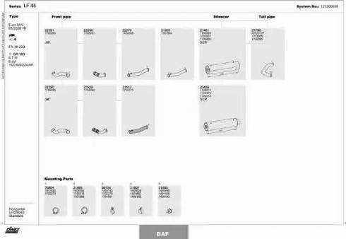 Dinex 121000038 - Система випуску ОГ autozip.com.ua