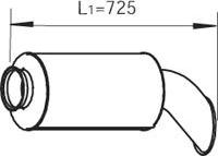 Dinex 80402 - Глушник вихлопних газів кінцевий autozip.com.ua