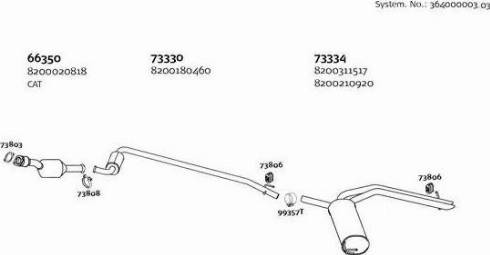 Dinex 364000003_03 - Система випуску ОГ autozip.com.ua