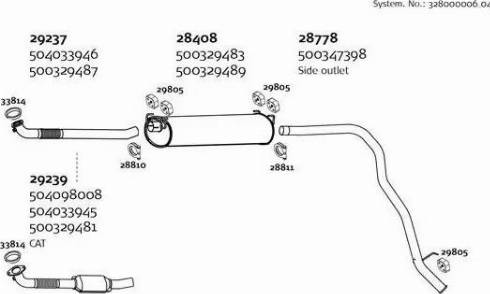 Dinex 328000006_04 - Система випуску ОГ autozip.com.ua