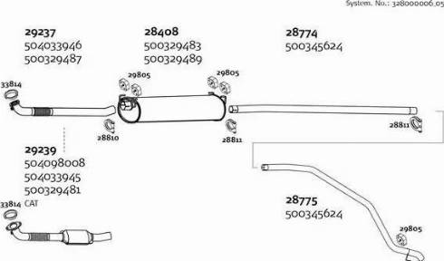 Dinex 328000006_05 - Система випуску ОГ autozip.com.ua