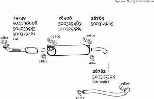 Dinex 328000006_01 - Система випуску ОГ autozip.com.ua