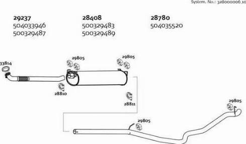 Dinex 328000006_10 - Система випуску ОГ autozip.com.ua