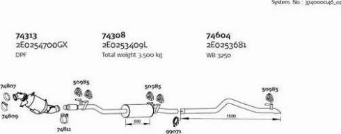 Dinex 374000046_01 - Система випуску ОГ autozip.com.ua