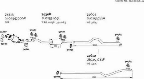 Dinex 374000046_02 - Система випуску ОГ autozip.com.ua