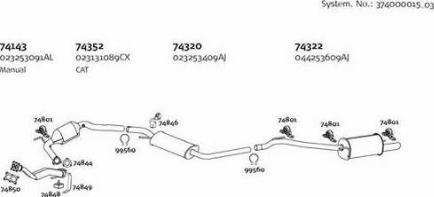 Dinex 374000015_03 - Система випуску ОГ autozip.com.ua