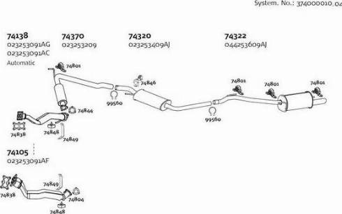 Dinex 374000010_04 - Система випуску ОГ autozip.com.ua