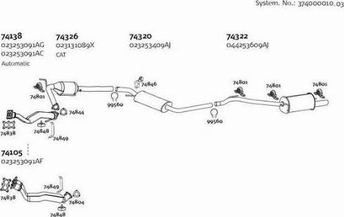 Dinex 374000010_03 - Система випуску ОГ autozip.com.ua