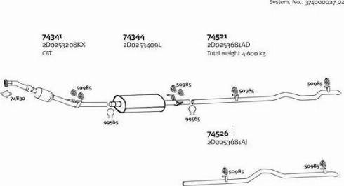 Dinex 374000027_04 - Система випуску ОГ autozip.com.ua