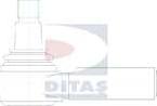 Ditas A3-4210 - Наконечник рульової тяги, кульовий шарнір autozip.com.ua
