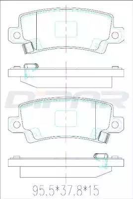 Ditas DFB4450 - Гальмівні колодки, дискові гальма autozip.com.ua