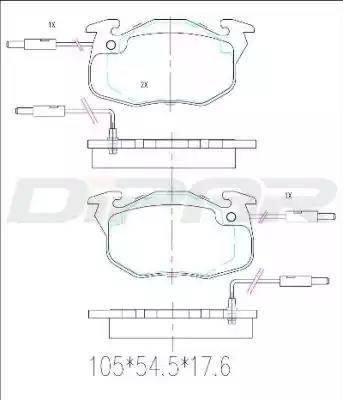 Ditas DFB1154 - Гальмівні колодки, дискові гальма autozip.com.ua